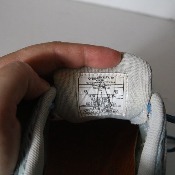 Merrell Womens Overdrive Sky Blue Bungee Hiking Shoes Size 7.5 Open Mesh Gray - Picture 5 of 8